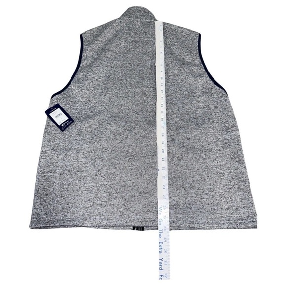 Chaps Men's Sleeveless Fleece Vest Full Zip Size XL Gray NEW NWT Pockets - Picture 3 of 4